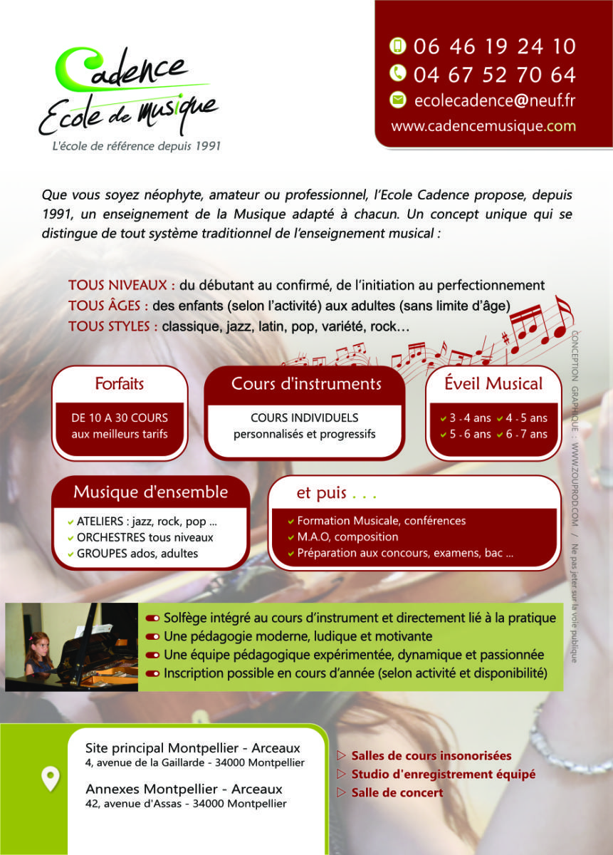 fly ecole de musique cadenceà montpellier
